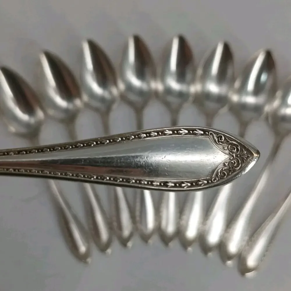 10X Tsp Oneida Silverplate SHERATON DINNER Teaspoons Community Plate 1910